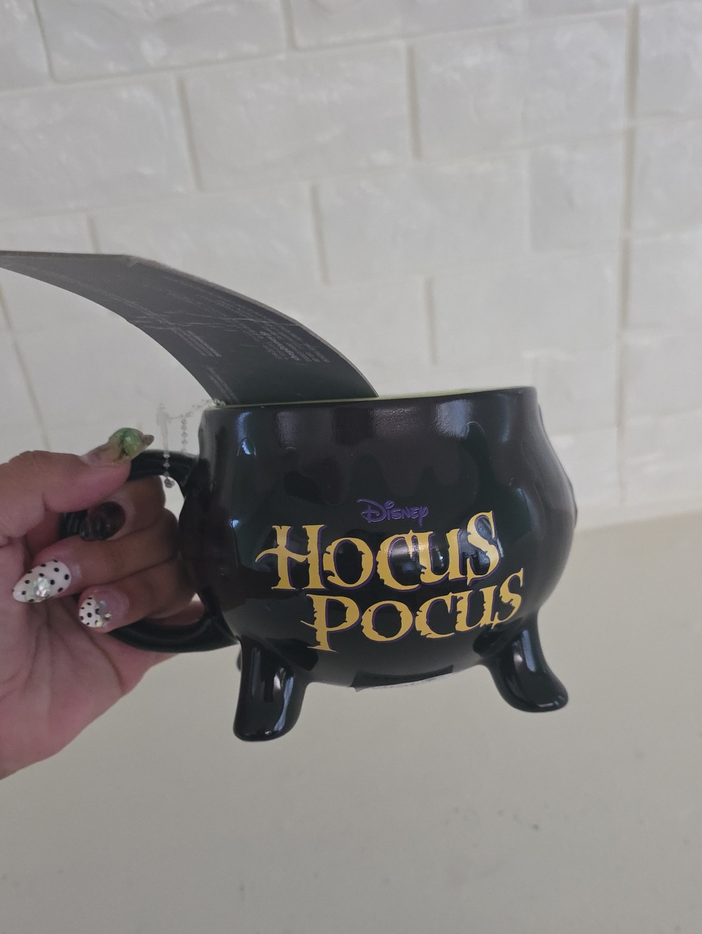 Disney Hocus Pocus Black and Gold Cauldron Mug